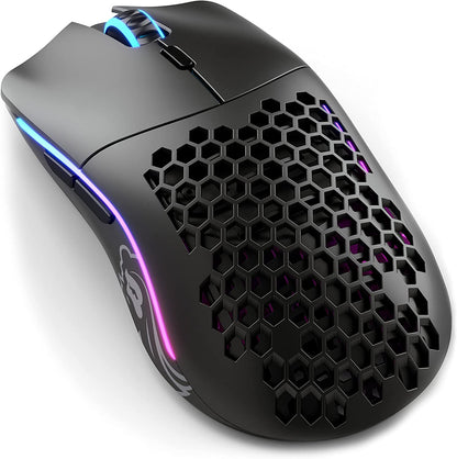 Model O Wireless Gaming Mouse - Lightweight 69G Honeycomb Design, RGB Lighting, Ambidextrous, Lag-Free 2.4GHz Wireless Connectivity, Up to 71 Hours Battery Life - Matte Black