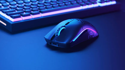 Model O Wireless Gaming Mouse - Lightweight 69G Honeycomb Design, RGB Lighting, Ambidextrous, Lag-Free 2.4GHz Wireless Connectivity, Up to 71 Hours Battery Life - Matte Black